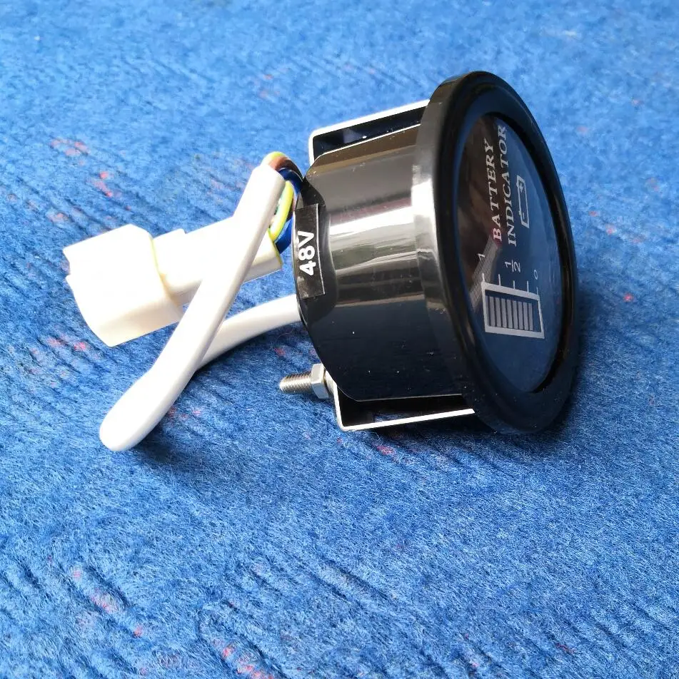 Round 12v 24v 36v 48v 60v 72v  battery meter