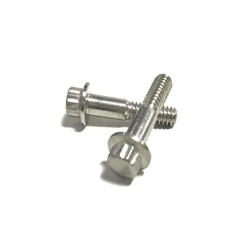 M7*32 stainless steel 12 point flange bolt black/chrome plated/golden finishing