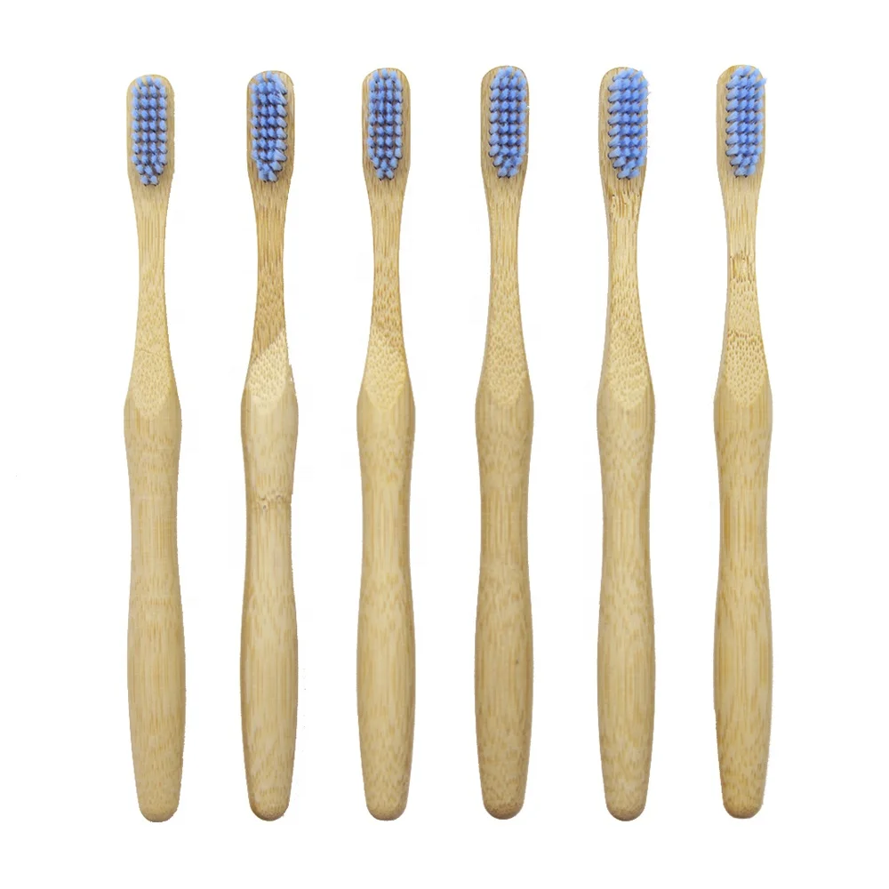Colorful Color Code Bristles Reusable Travel Hotel Home Bamboo Toothbrush