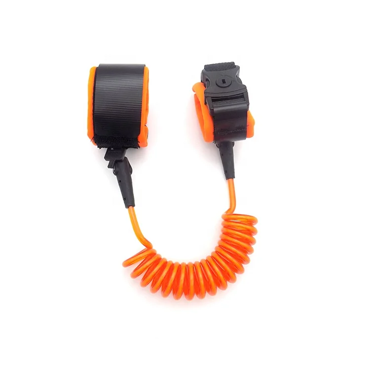 OEM Guofeng child safety walking anti lost wrist link strap for toddler, safety wristband leash with key & lock