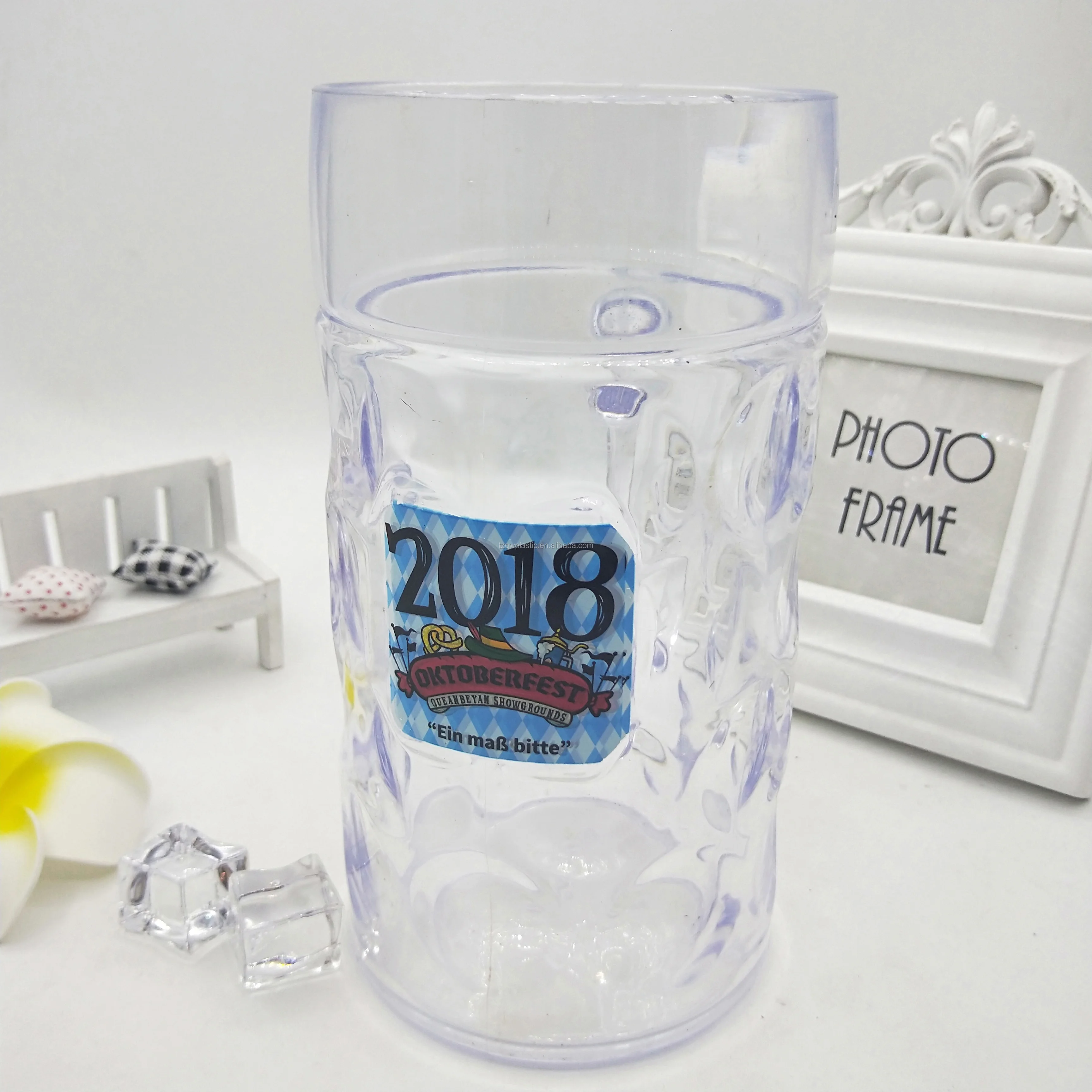 Erdinger German Dimpled Beer Stein Mug 1 Liter/28oz