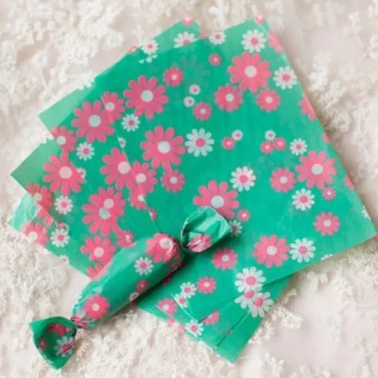 Printed Wax Coated Paper For Candy Wrapper