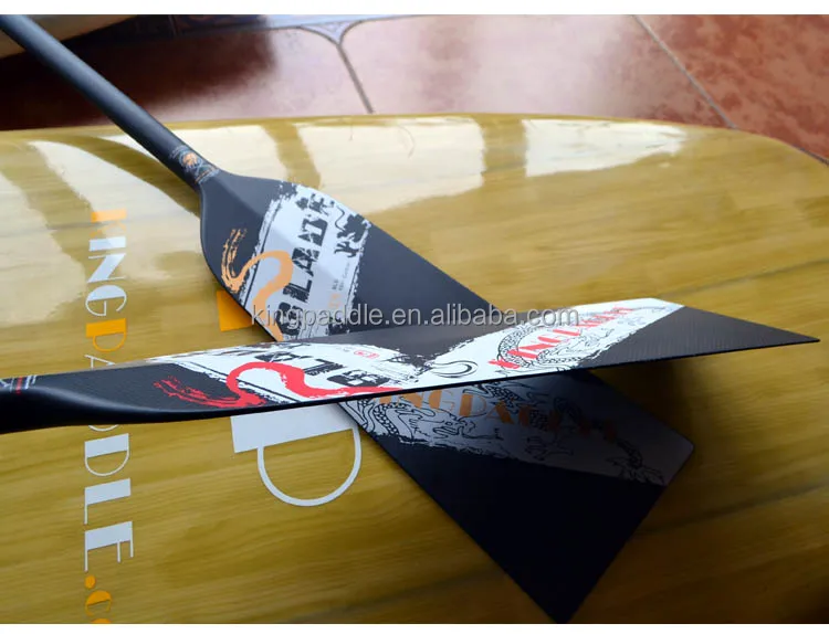 2017 Kingpaddle new design ultra thin fast speed carbon racing dragon boat paddle