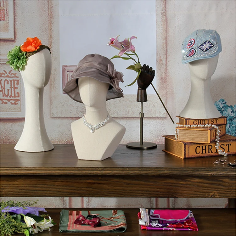 
Unisex Customized Color clear cork canvas head mannequin for wigs 