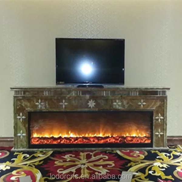 1500mm recessed /embedded  electric generator fire place as TV stand