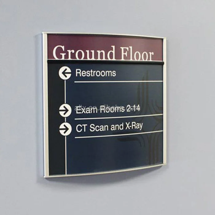 Aluminum Sign Holder Desk Label Name plates Holder Paper Card Table Holder Price Sign nameplate