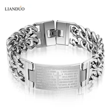 Fashion men bracelets + bangles + 26% with cross design jewelry