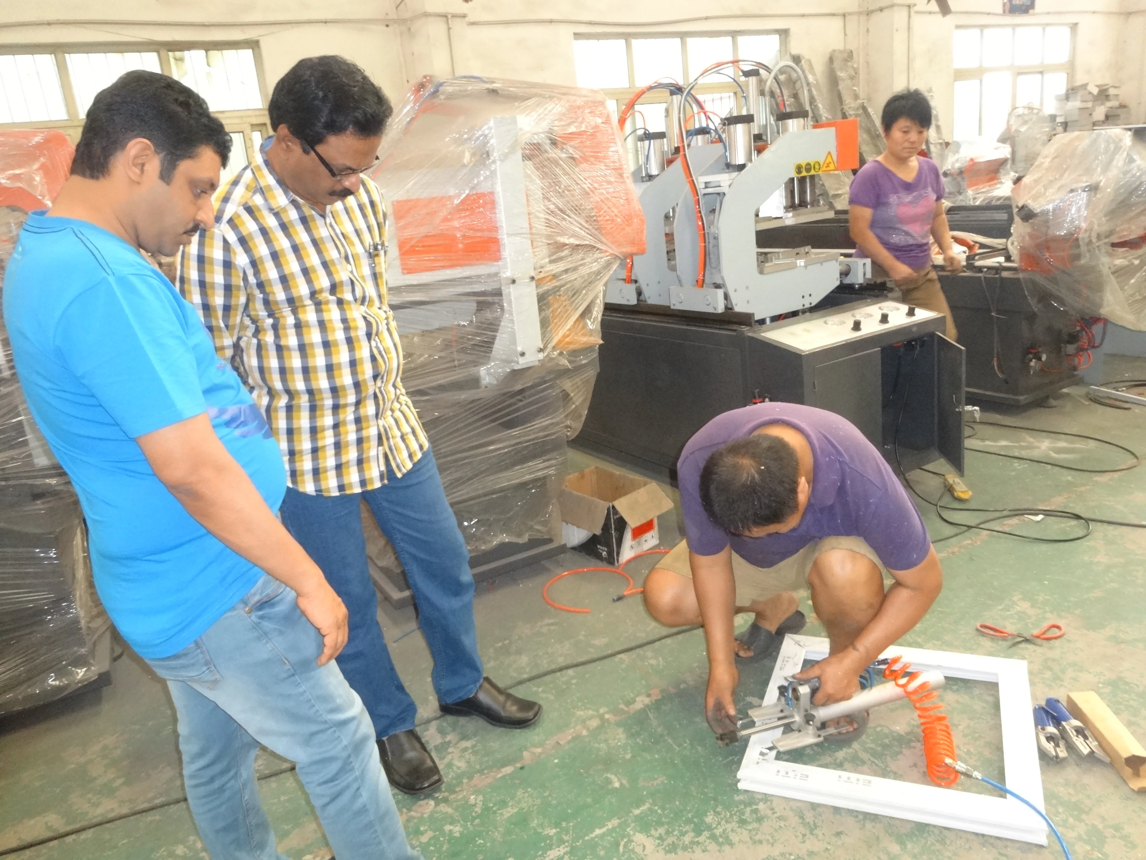 
PVC window-door V-corner cleaning machine 