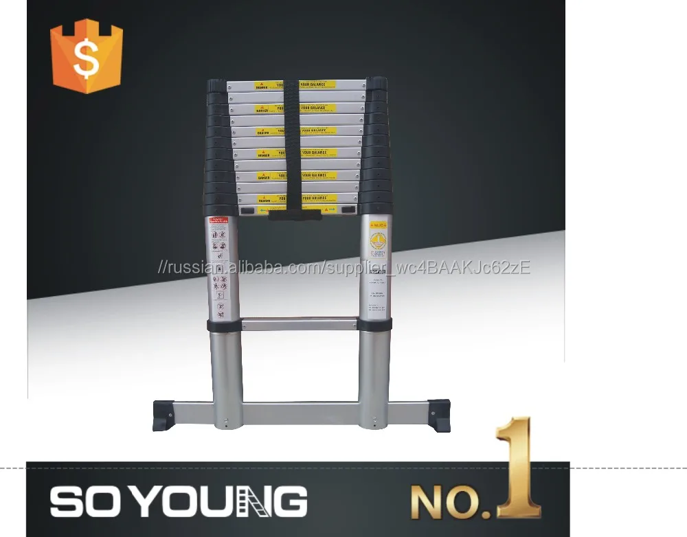 NEW SOFT CLOSE EN131-6 Телескопический трап, Многоцелевой Алюминиевый Складной Лестнице, волшебная лестница