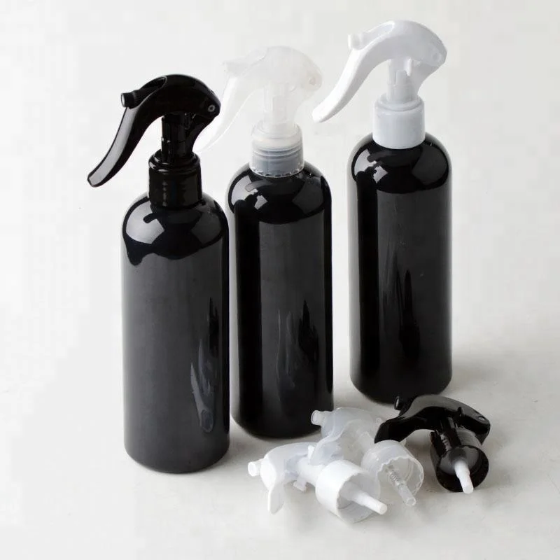black plastic bottles 300ml spray bottle 10 oz empty plastic trigger spray bottle