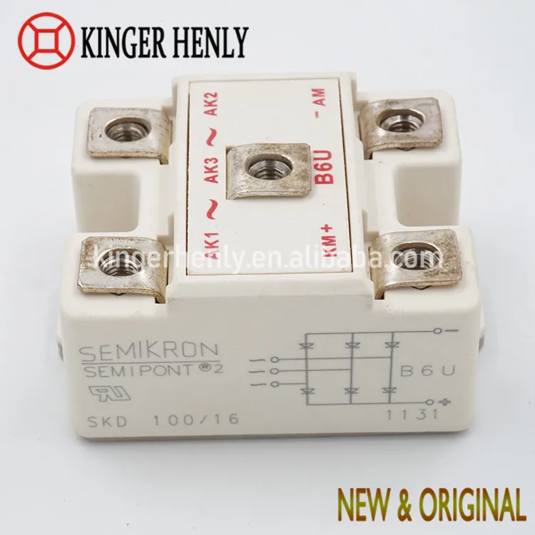 
SKD100/16 Мотор DC Электропитание 100A 1600V мощность мостовые выпрямители 3 фазы диодный мост выпрямителя 
