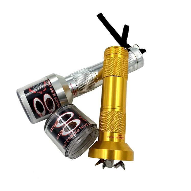 
FC-HG-04 Custom Aluminum alloy herb weed electric grinder metal flashlight style grinder 