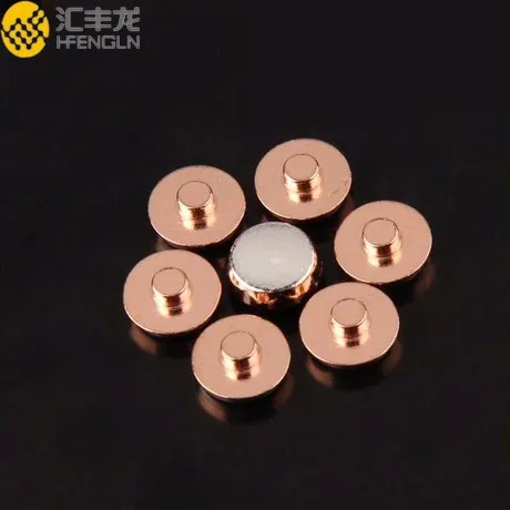 Flush Head Copper Rivet Silver Electrical Contacts for Circuit Breaker