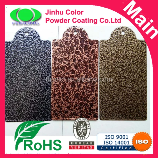 Electrostatic Spray hammer vein Antique Silver/gold powder coating paint For Steel Door