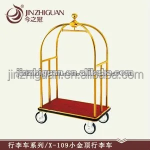 Stainless steel hotel luggage trolley/baggage carts (X-109)