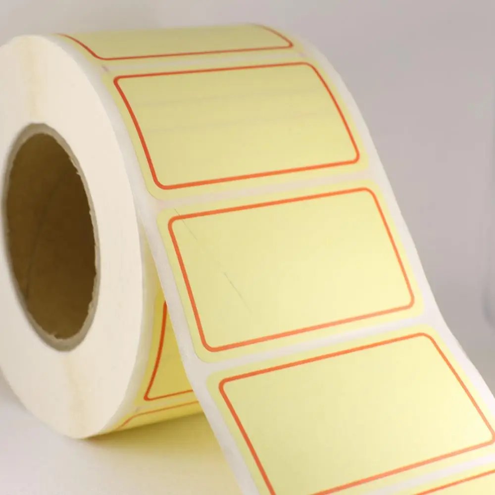 Office use PP paper single color label non toxic adhesive print sticker