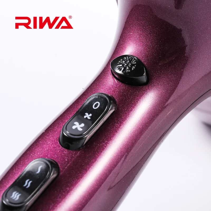 RIWA brand Professional hair dryer salon use AC motor big power 2200W