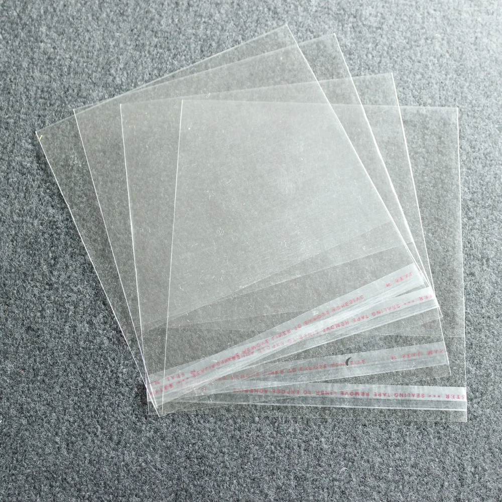 Custom Clear Self Adhesive Seal Plastic CD DVD Packing Bag