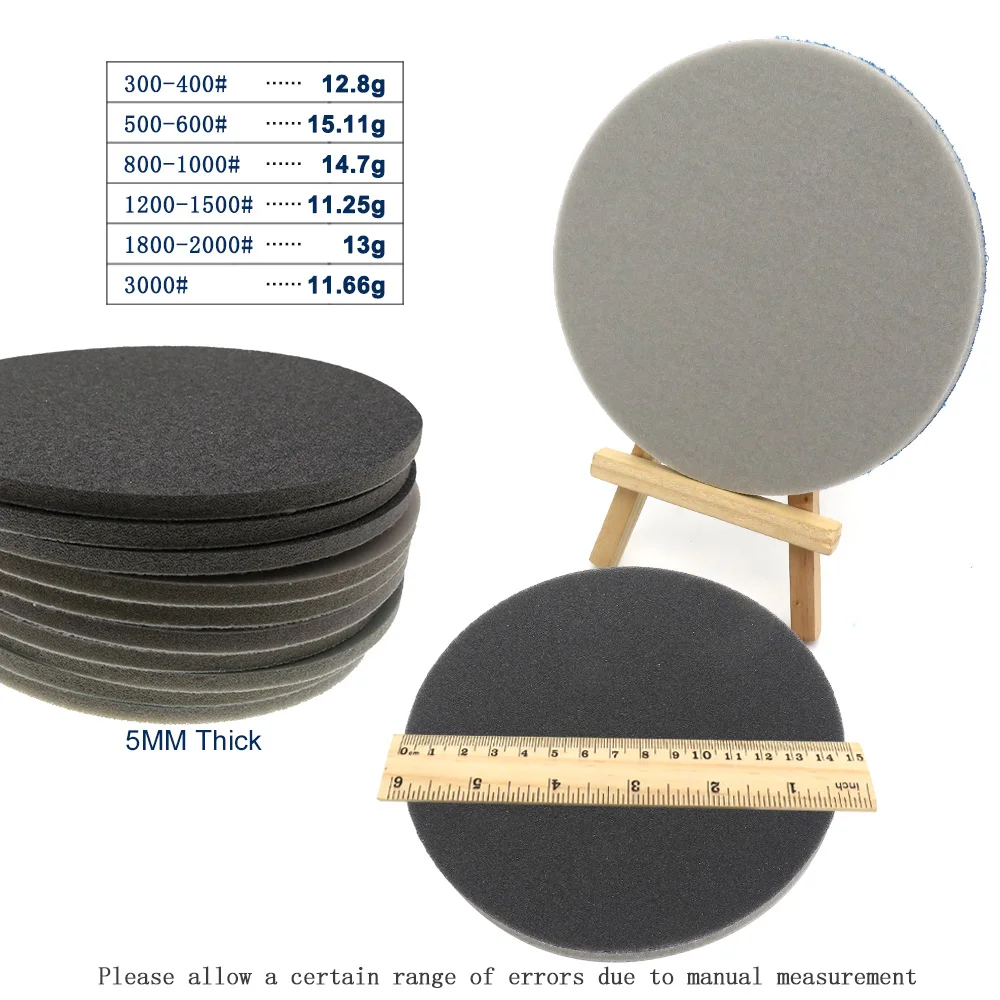 
6inch Sponge sandpaper Foam abrasive sanding sponge for Polishing & Grinding Power Tools Accessories 300-3000 Grit 