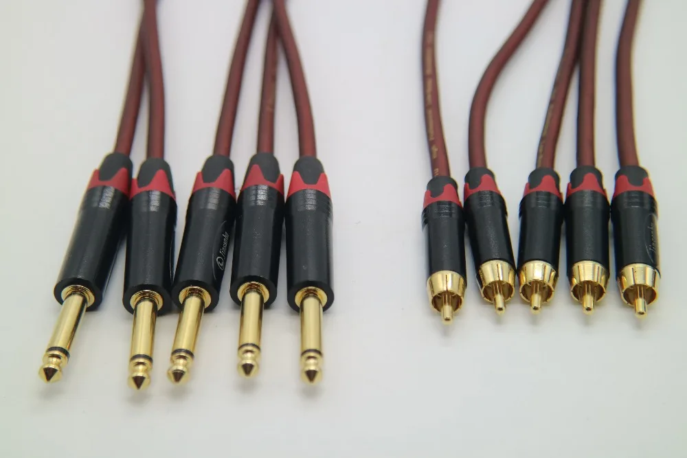 6.35 разъем Джек RCA MRC073 микрофон собраны штекер кабеля