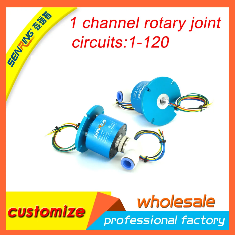 Senring rotary joint for pneumatic&hydraulic-electric wires