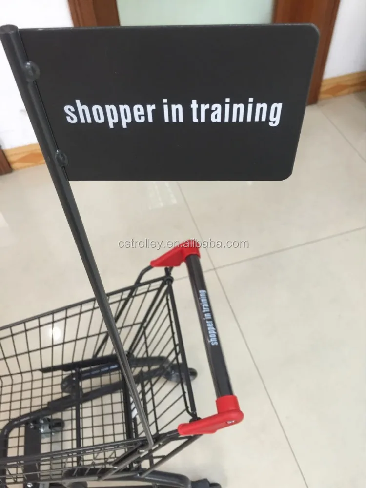 MOQ 20 PCS 26L American Market Supermarket Kids Shopping Cart, Child Shopping Cart