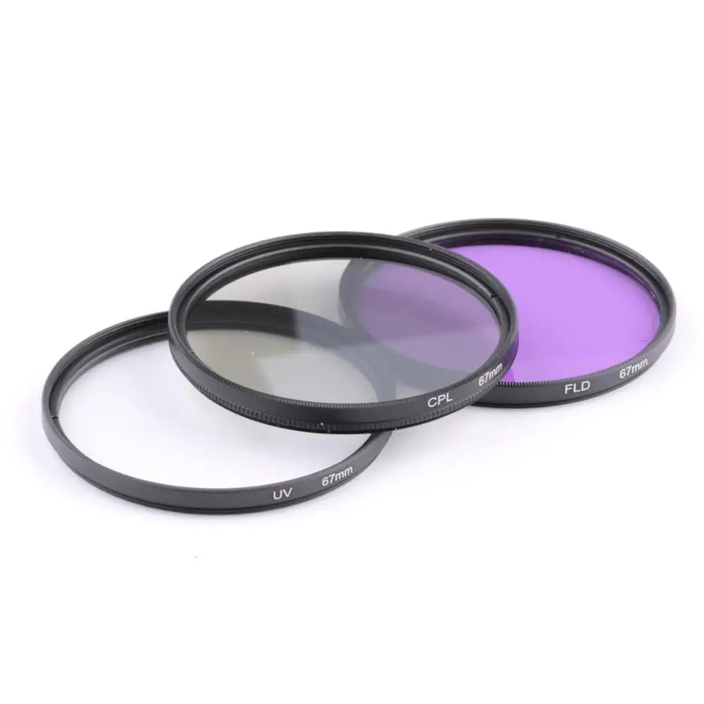 Filter Kit 67Mm Uv Cpl Fld Filter For Any Digital Slr Camera