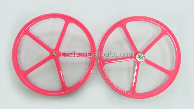 700c 5 Spoke Front Rear Wheel set Rim For Fixie Fixed Gear Bike Bicycle Cycling