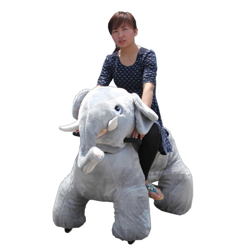 Children plush kids rides mechanical riding electronic horse for sale