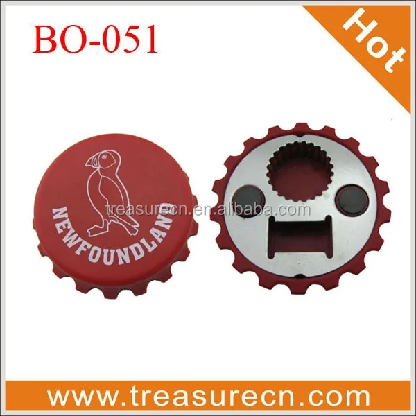 Поставка, открывалка для пивных бутылок с магнитом в форме колпачка из АБС-пластика