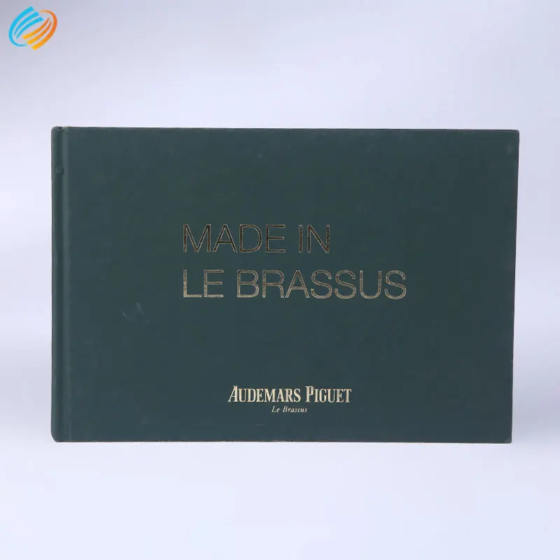 Customized Sewn Binding Imitation Leather Cover A4 Hardcover Books Printing