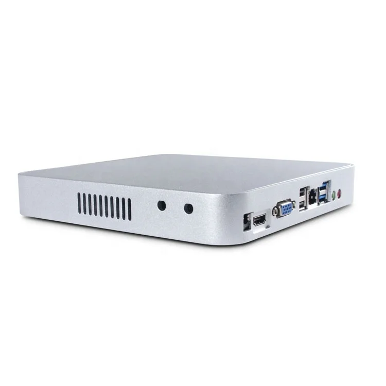 J1900 fanless box Mini PC  Barebone,Integrated Graphics Intel HD support full HD