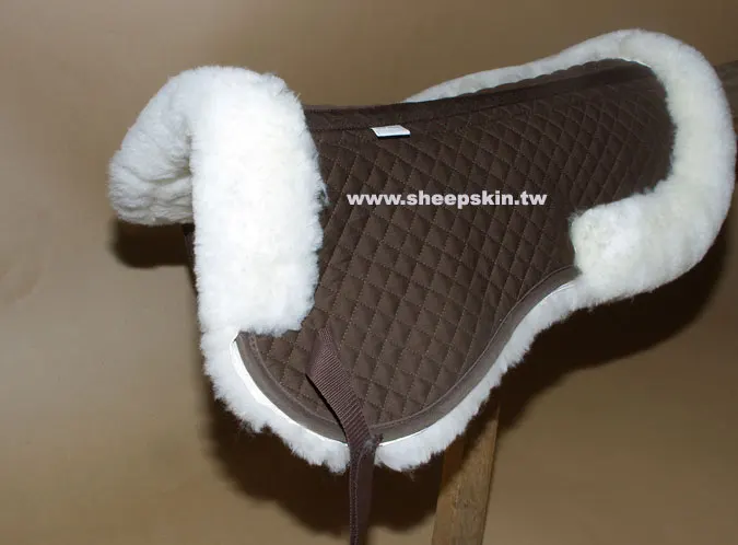 100% Genuine Merino sheepskin saddle pad set