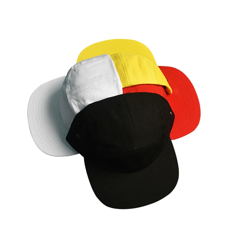 Custom Blank 5 Panel Camp Cap,wholesale Flat Brim Camp hat