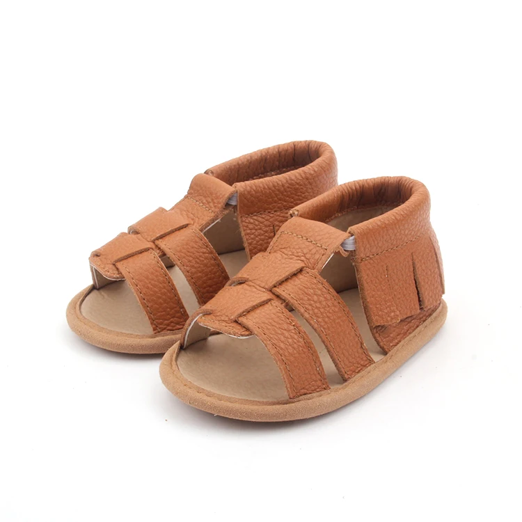 BEIBIENOYA Baby Sandals Leather Baby Shoes Baby Moccasins Sandals Shoes For Outside
