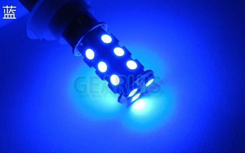 P21/5W 1157 BAY15D 18 SMD 5050 LED Auto Lamp Car Brake Lights DRL White red blue yellow 12V