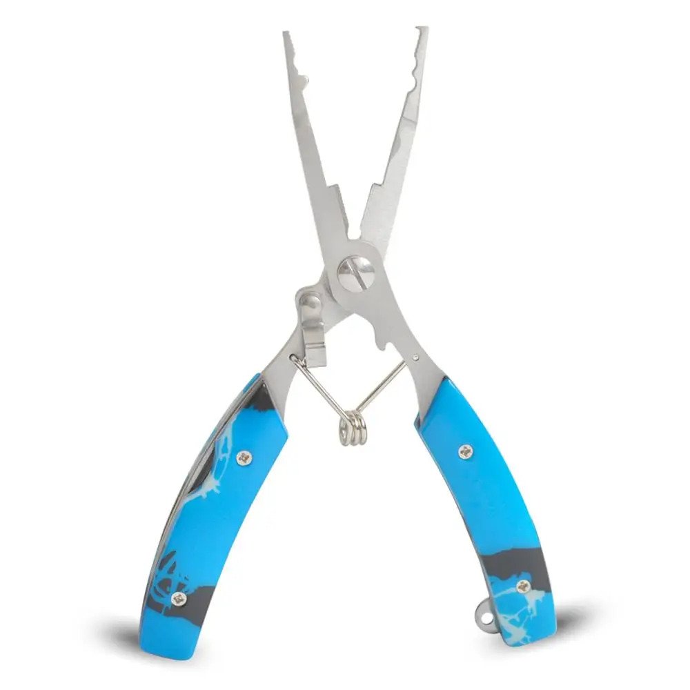 Wholesale product new arrival  stainless steel fishing pliers fishing tools scissors with camouflage handle