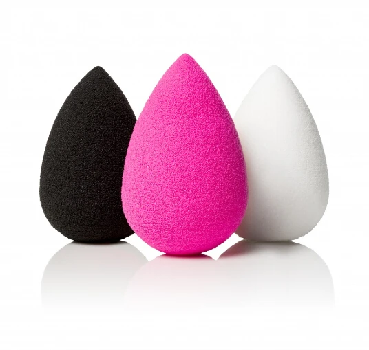 powder puff sponge high quality tear drop shape multi-color cosmetic sponge