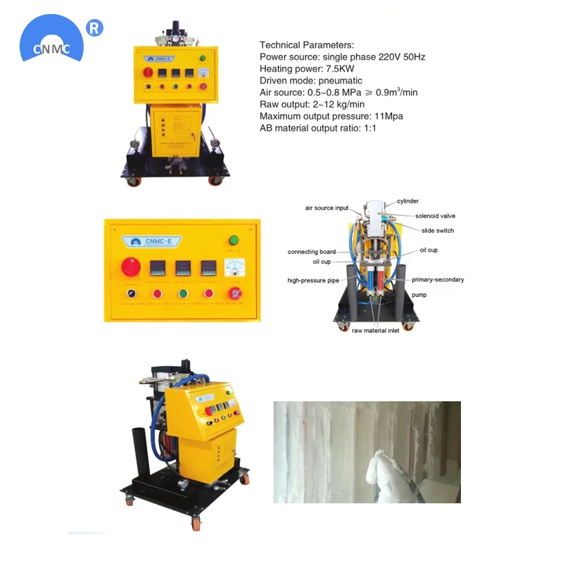 CNMC-E polyurethane pu foam spray machine for sale