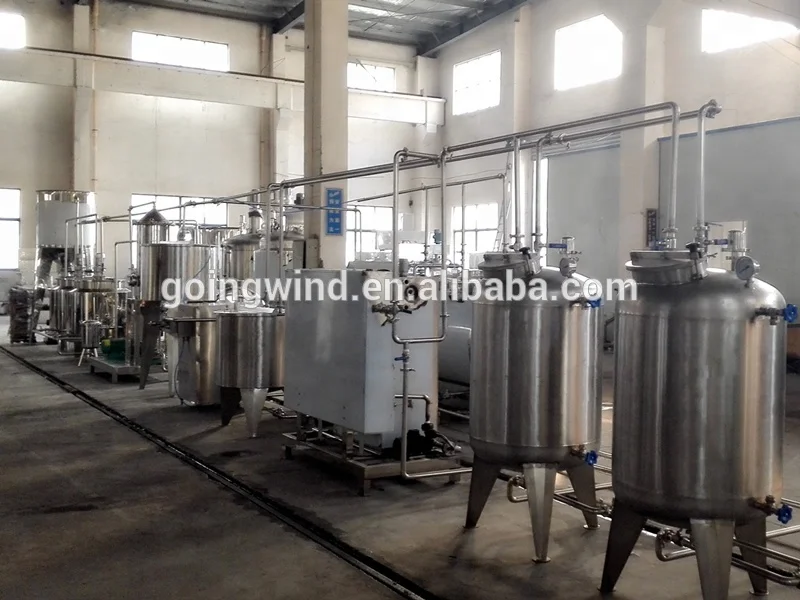 Automatic soymilk production line auto soybean milk processing equipment 1000lph soya dairy soy milk plant cheap price for sale