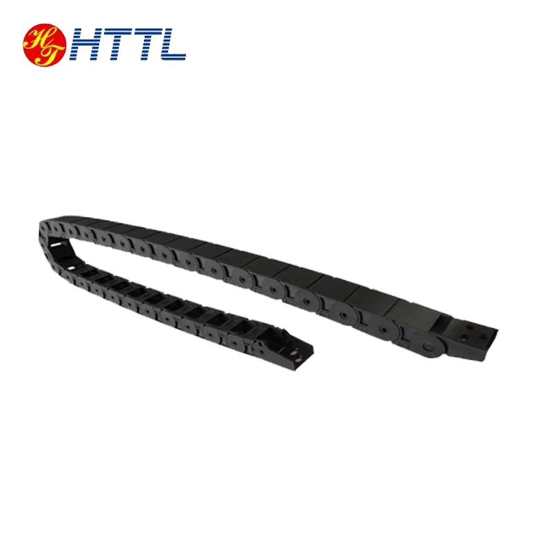 Nylon reinforced tank chain engineering plastic towing chain machine tool cable towing chain