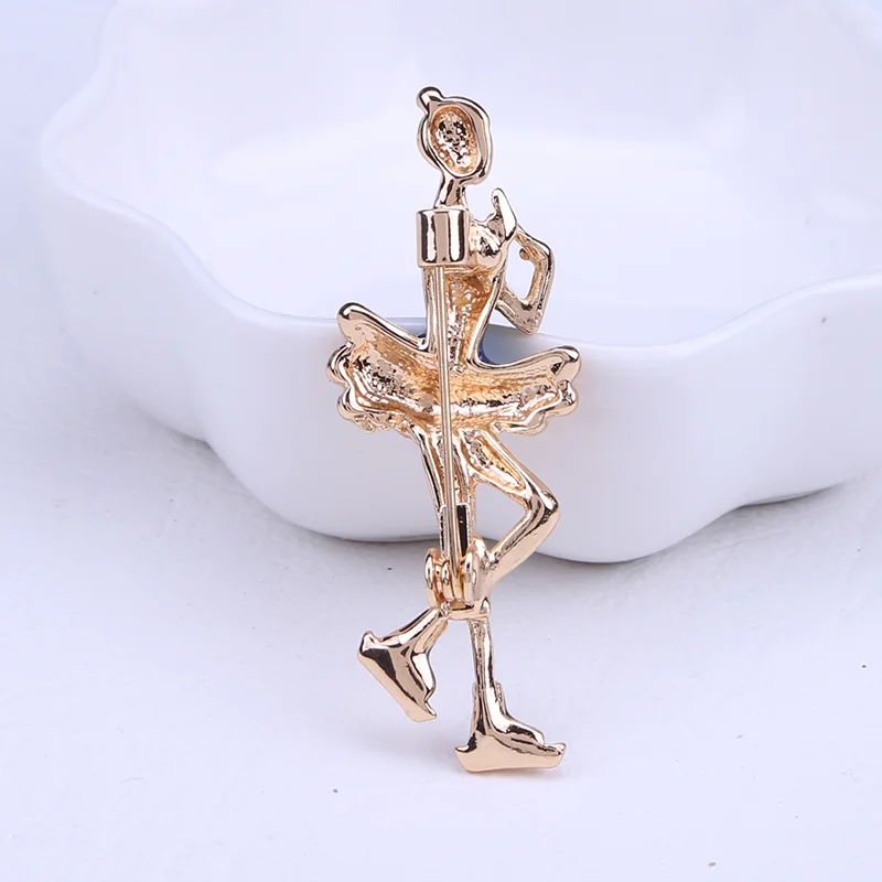 Artistic gymnastics pearl oil dripping high grade Brooches Pin