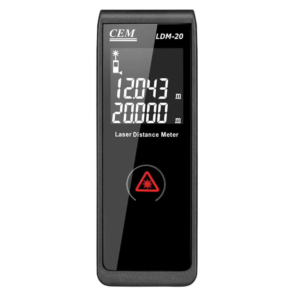 CEM LDM-20 65ft/20 м Мини Лазерный Дальномер Измерения с подсветкой ЖК-дисплей