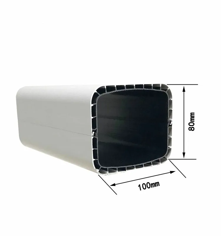 100*80mm Hydroponic NFT Hollow Structure Manufacturing Plant Pvc Square Pipe