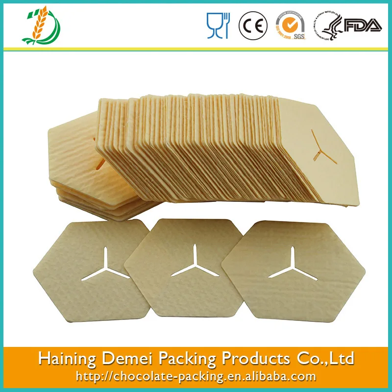 
hot sale chocolate paper cushion pads with creative shape 