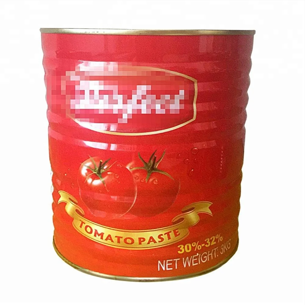 High quality tomato paste brix 28-30% 3kg tin packing private label