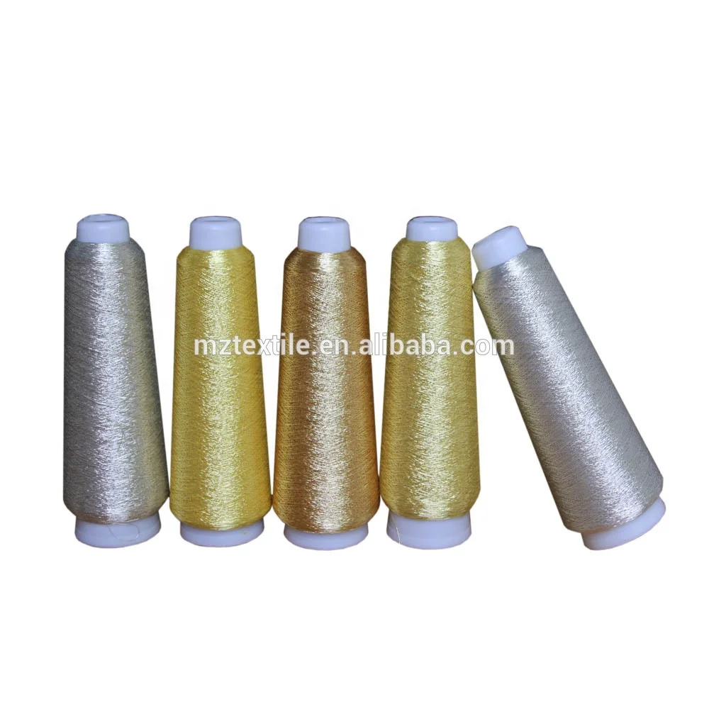 Polyester pure Gold and pure silver ST type metallic yarn import china products