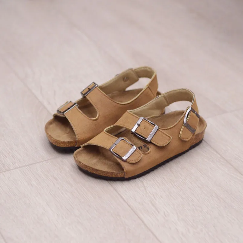 2016 New Fashion Summer Kids Children Shoes Girls Sandals Boys Sandals PU Leather Shoes Baby Toddler