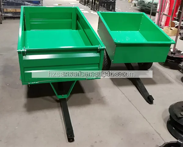 Garden utility cart trailer, 2wheel foldable atv quad trailer with bolts assembled whole trailer 500lbs UC2W