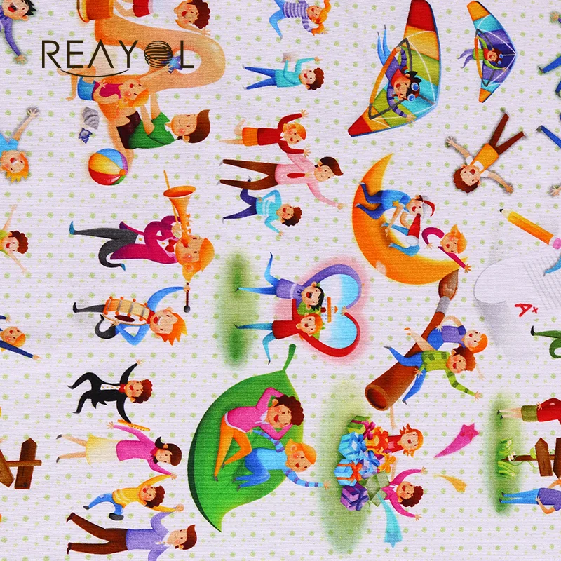 Selling shaoxing textile 95 cotton 5 spandex digital print stretch terry cloth fabric wholesale for garment